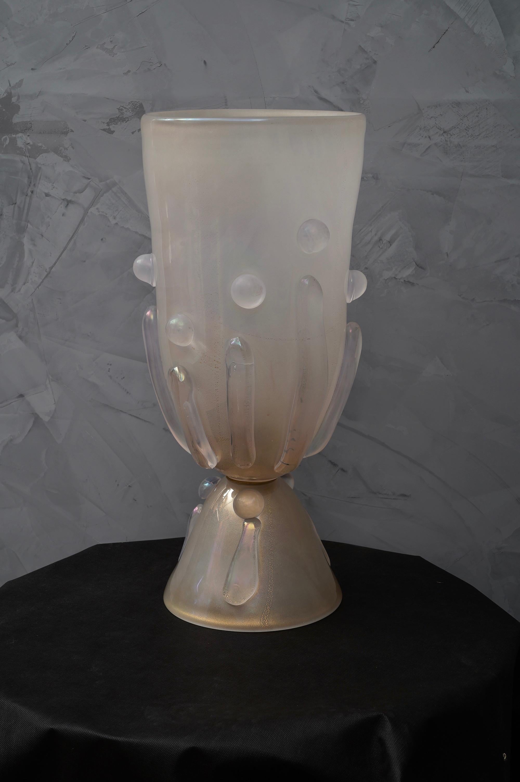 Barovier & Toso Murano Blown Glass Italian Midcentury Table Lamp, 1950 1