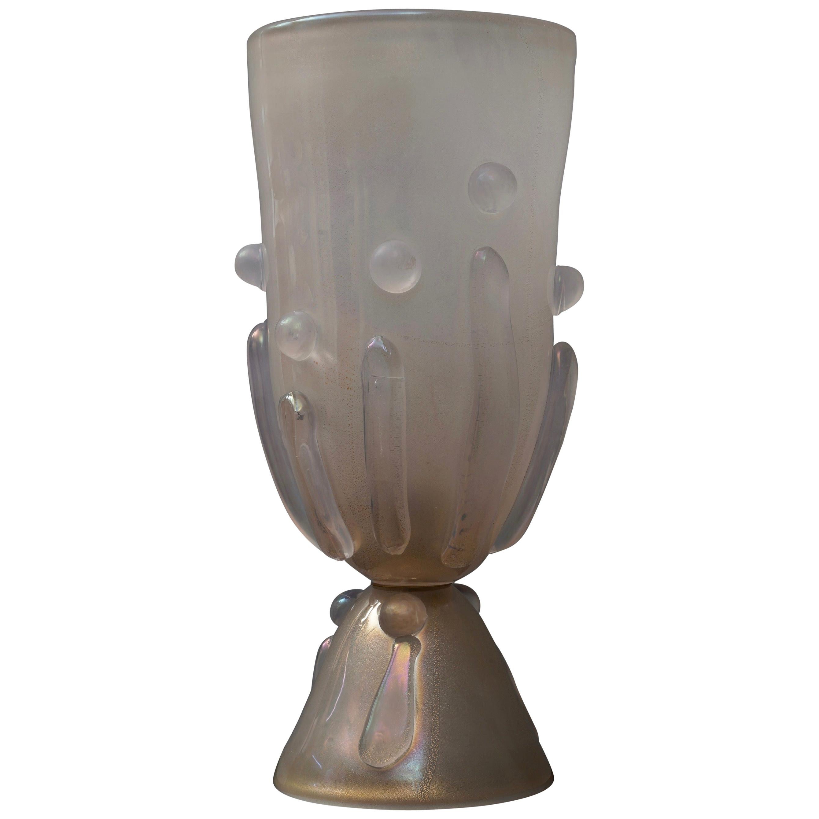 Barovier & Toso Murano Blown Glass Italian Midcentury Table Lamp, 1950