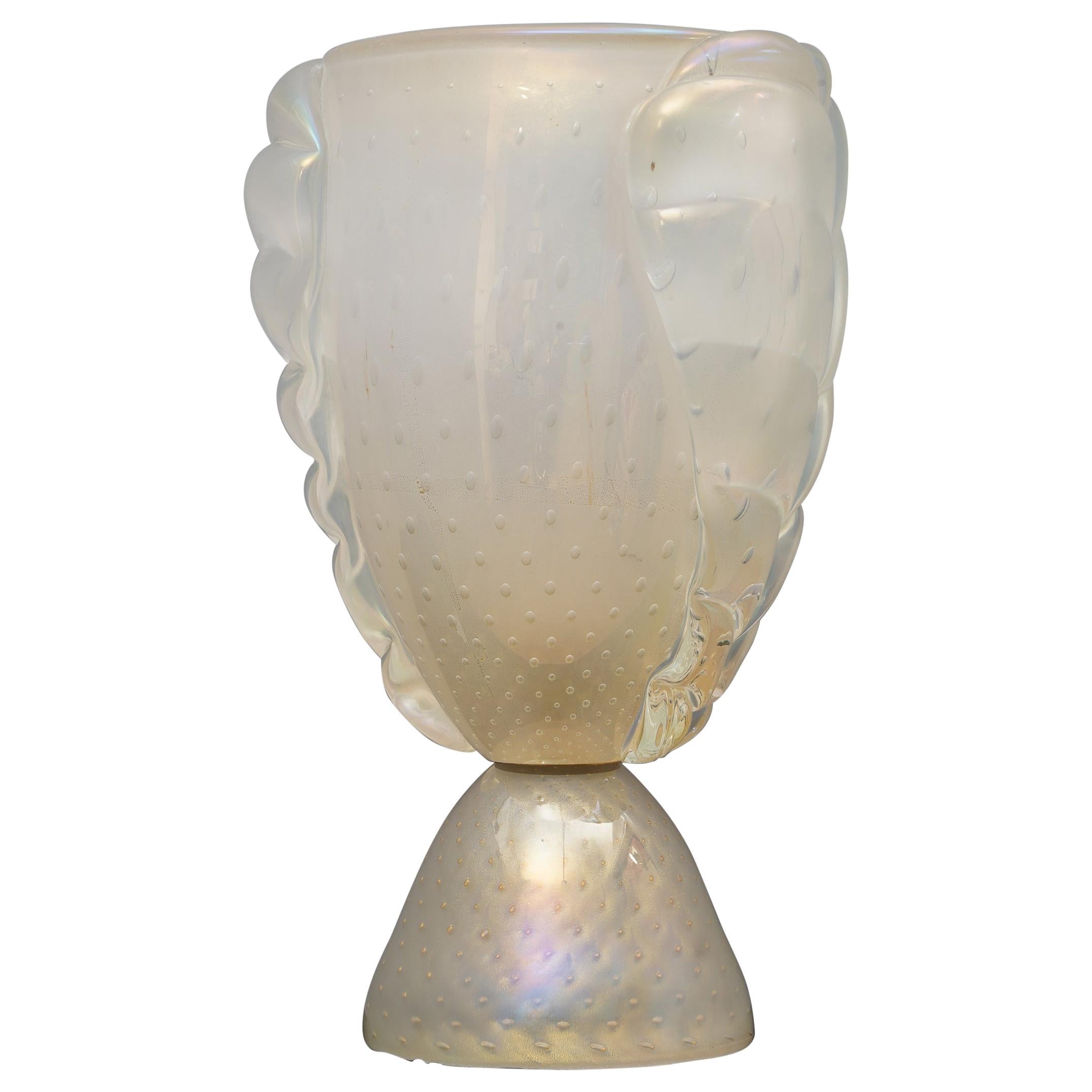 Barovier & Toso Murano Blown Glass Italian Midcentury Table Lamp, 1950