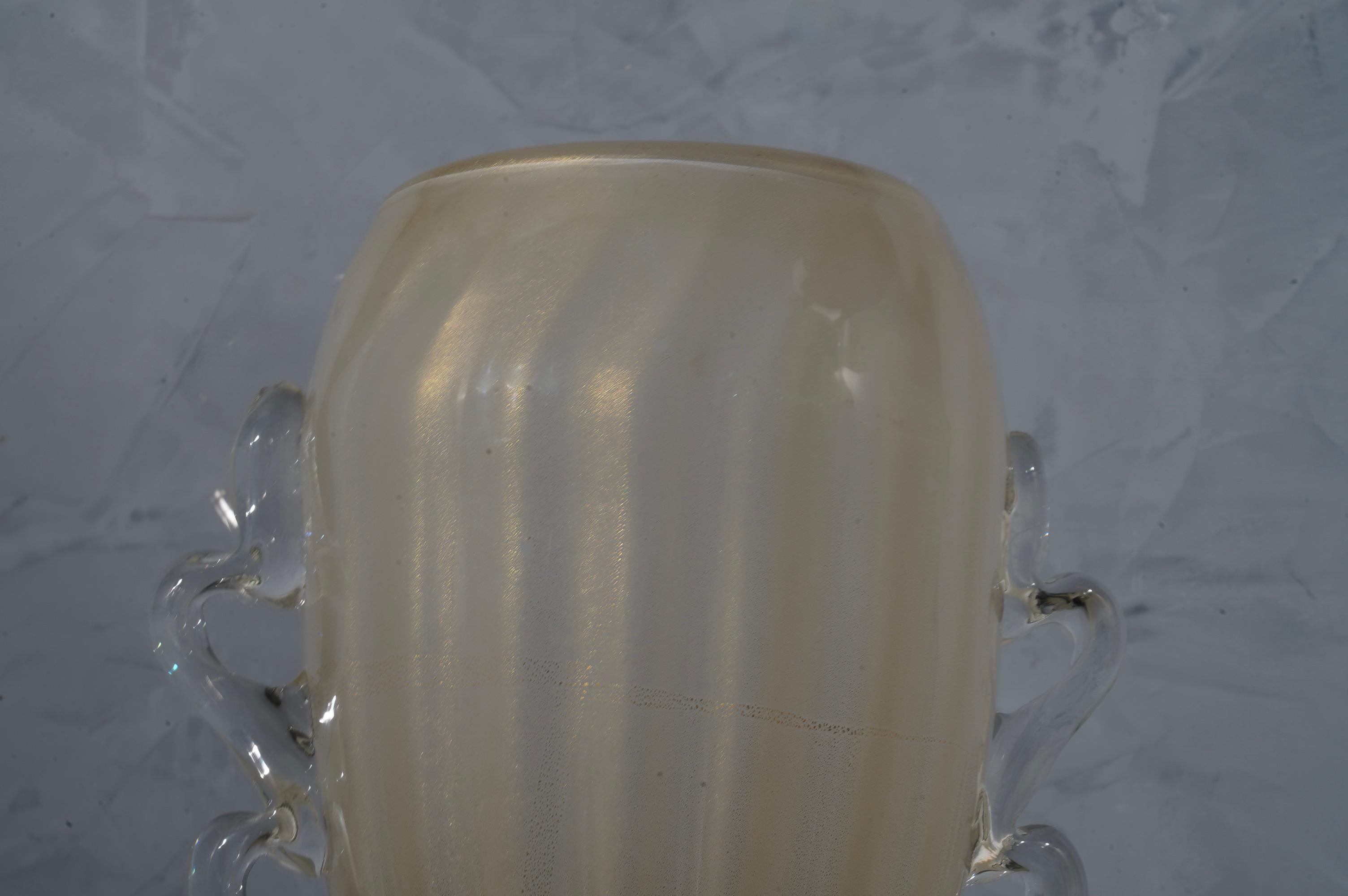 Mid-20th Century Barovier & Toso Murano Blown Glass Italian Midcentury Table Lamp, 1960