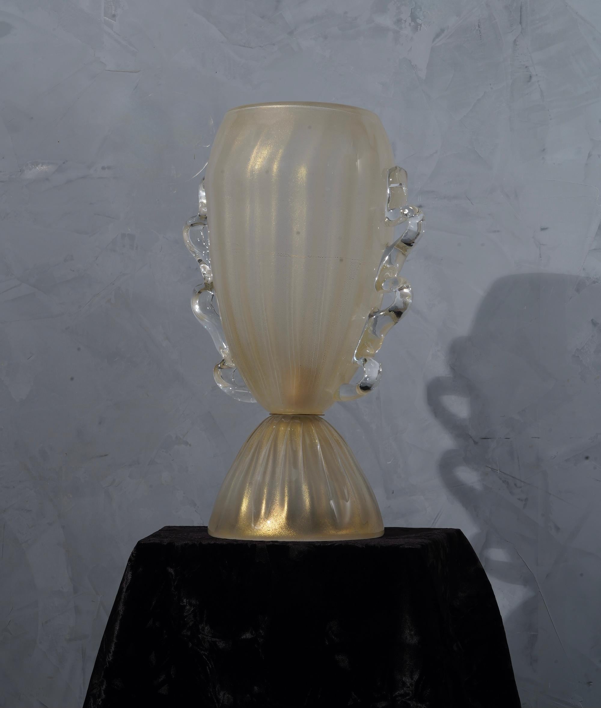 Barovier & Toso Murano Blown Glass Italian Midcentury Table Lamp, 1960 2