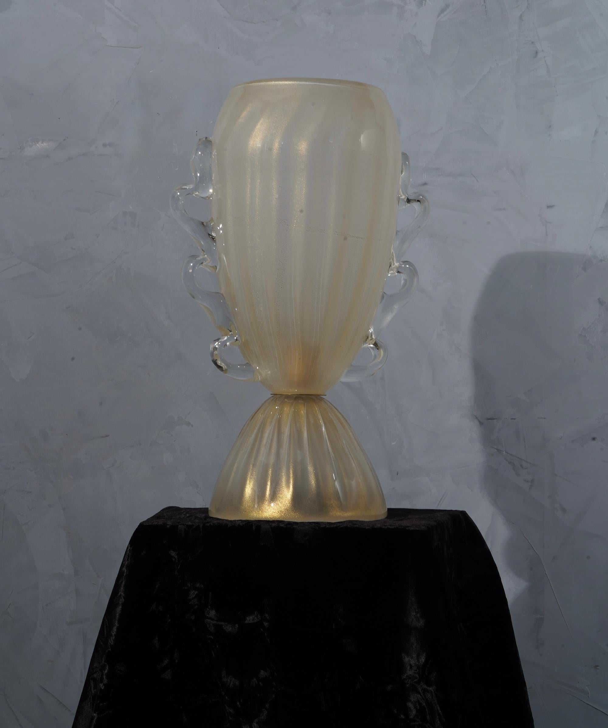 Barovier & Toso Murano Blown Glass Italian Midcentury Table Lamp, 1960 4