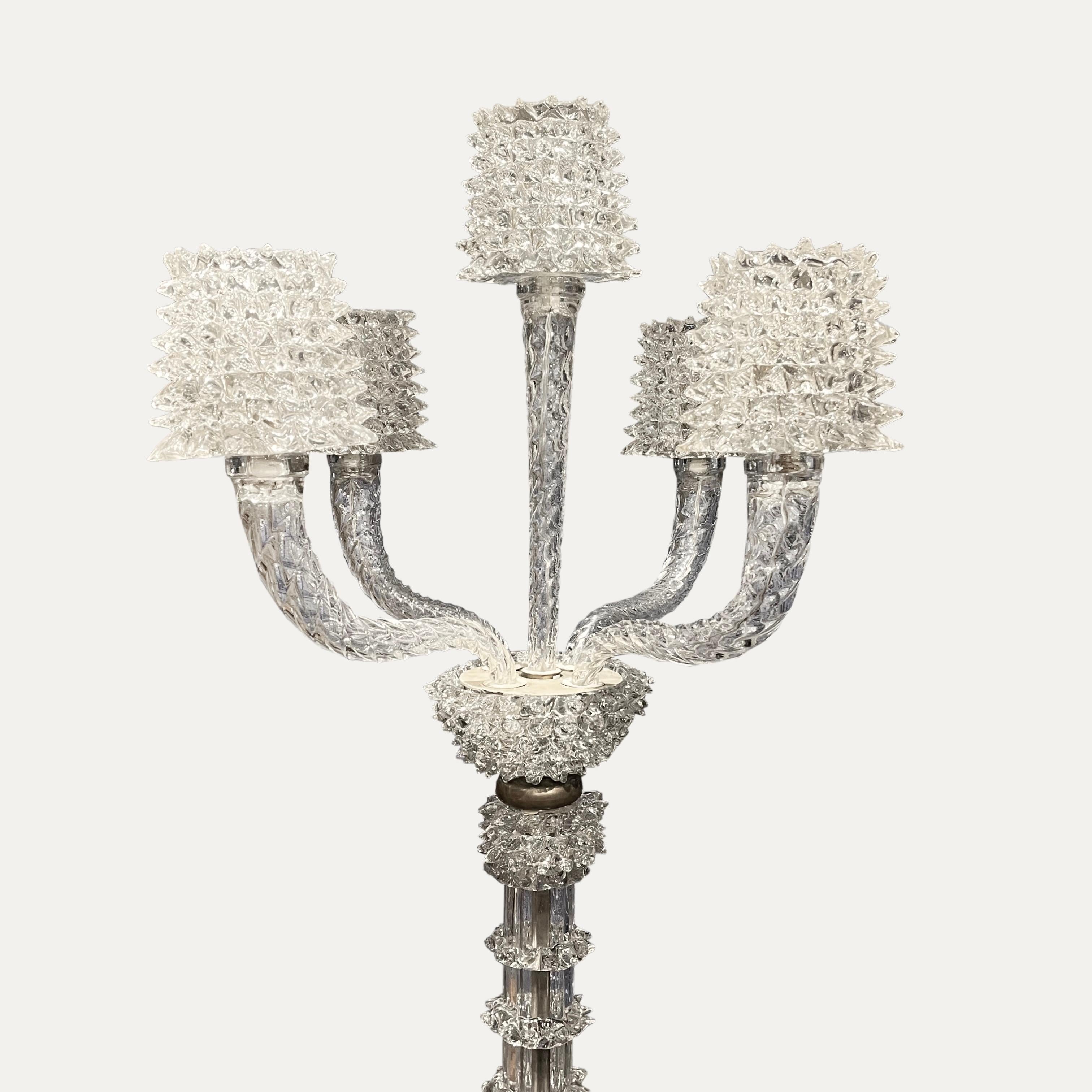 Italian Barovier & Toso Murano Floor Lamp circa 1940 For Sale