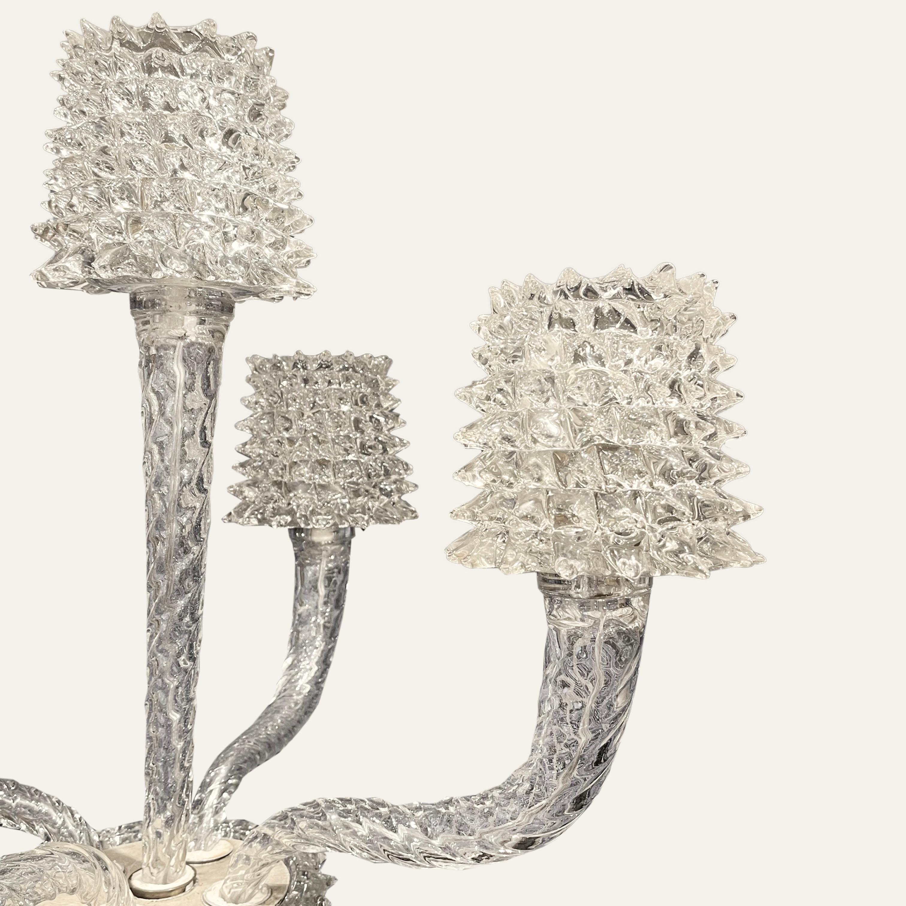 Barovier & Toso Murano Floor Lamp circa 1940 In Good Condition For Sale In CA, CA