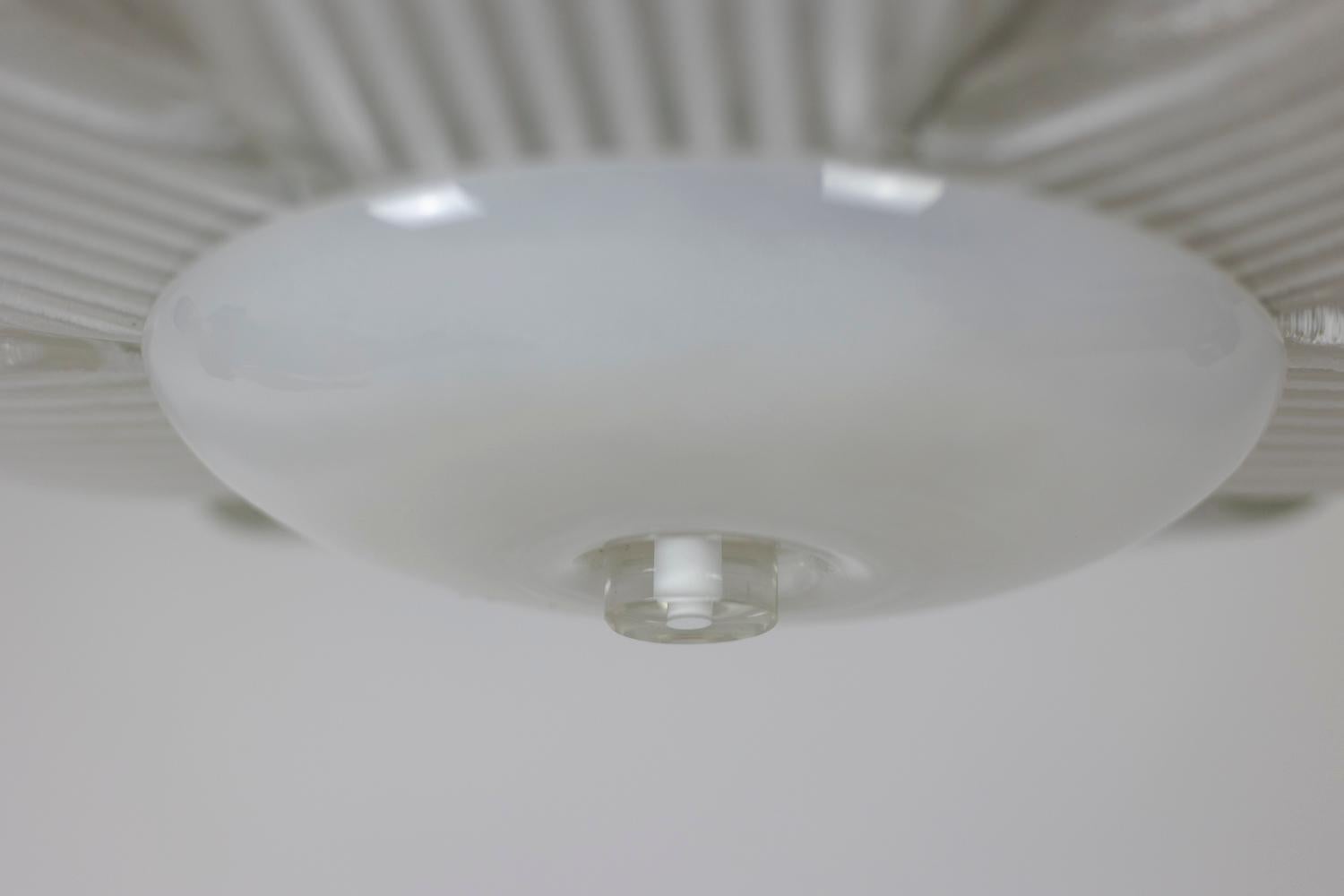 20th Century Barovier & Toso, Murano glass ceiling lamp, 1940s