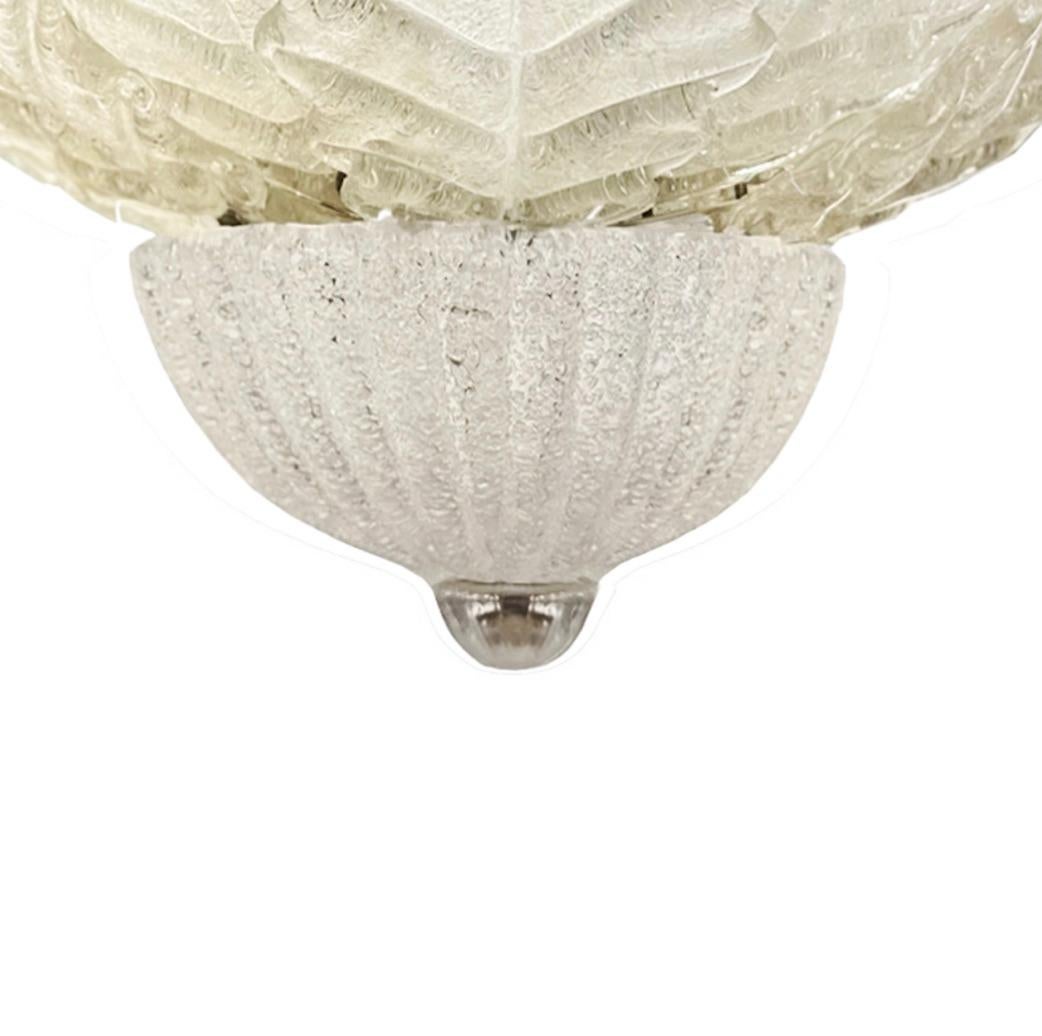 Barovier & Toso Murano Glass Figurative Chandelier with Avventurina 1970s In Excellent Condition For Sale In New York, NY