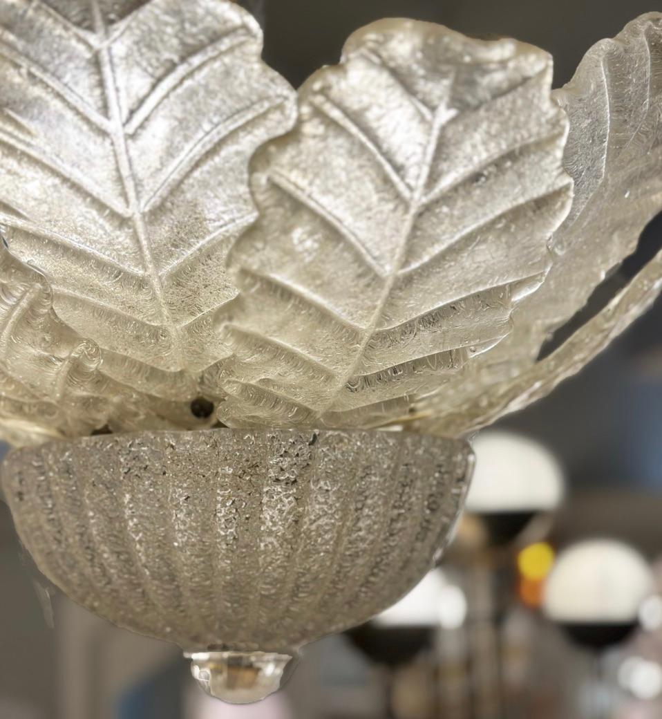 Barovier & Toso Murano Glass Figurative Chandelier with Avventurina 1970s In Good Condition For Sale In New York, NY