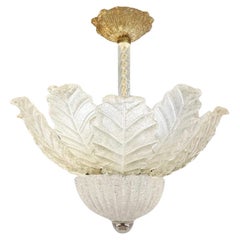 Barovier & Toso Murano Glass Figurative Chandelier with Avventurina 1970s