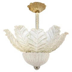 Barovier & Toso Murano Glass Figurative Chandelier with Avventurina 1970s