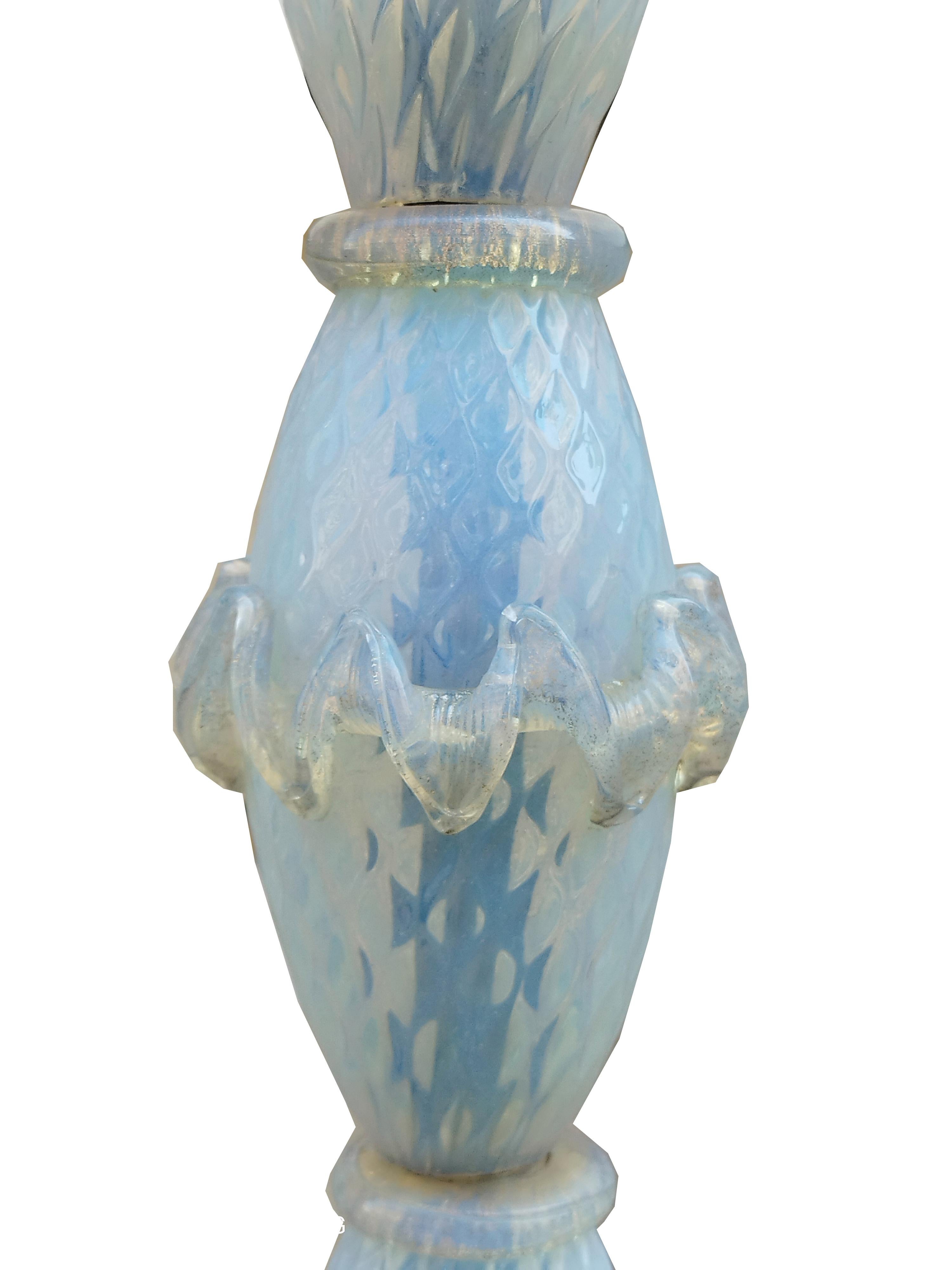 Barovier & Toso Murano Glass Floor Lamp, Italy 1940s In Good Condition For Sale In Naples, IT
