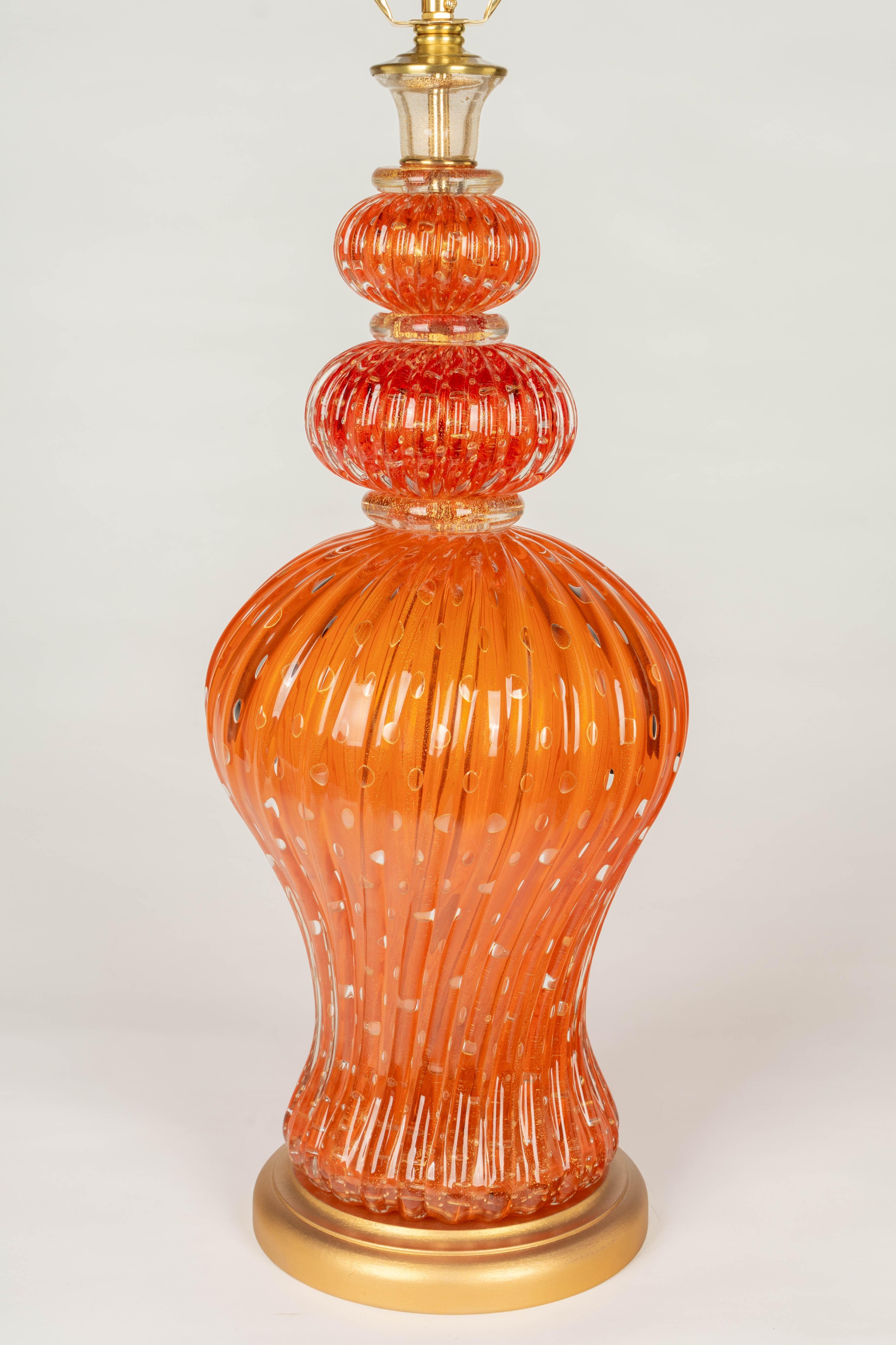 Barovier & Toso Murano Glass Lamp For Sale 2