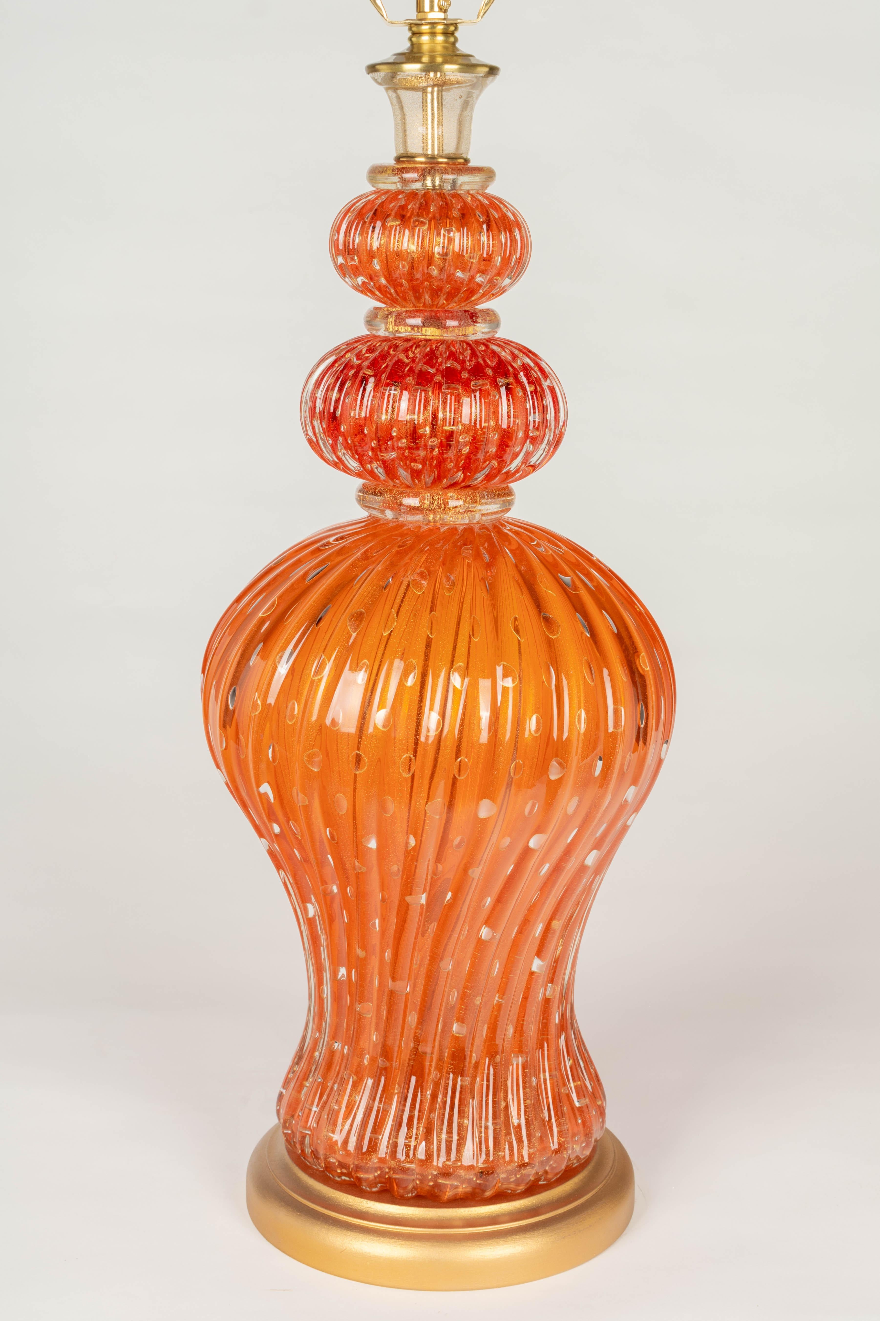 Barovier & Toso Murano Glass Lamp For Sale 3