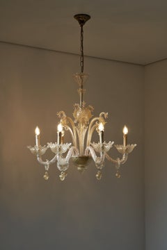 Barovier & Toso Murano Glass Sea Horse Chandelier, Circa 1900