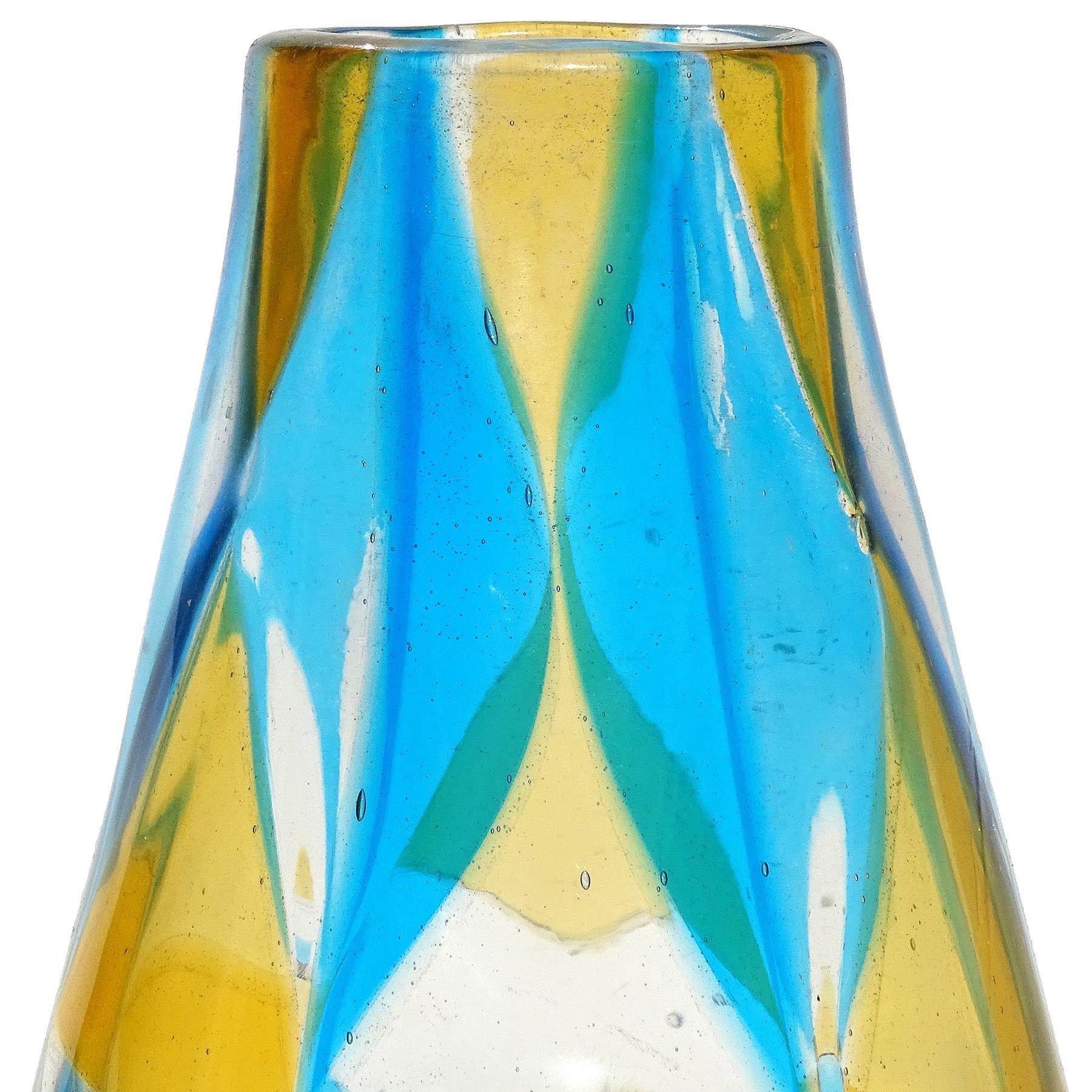 triangle glass vase