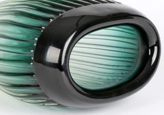 Barovier & Toso Murano Large Reeded Art Glass Vase
