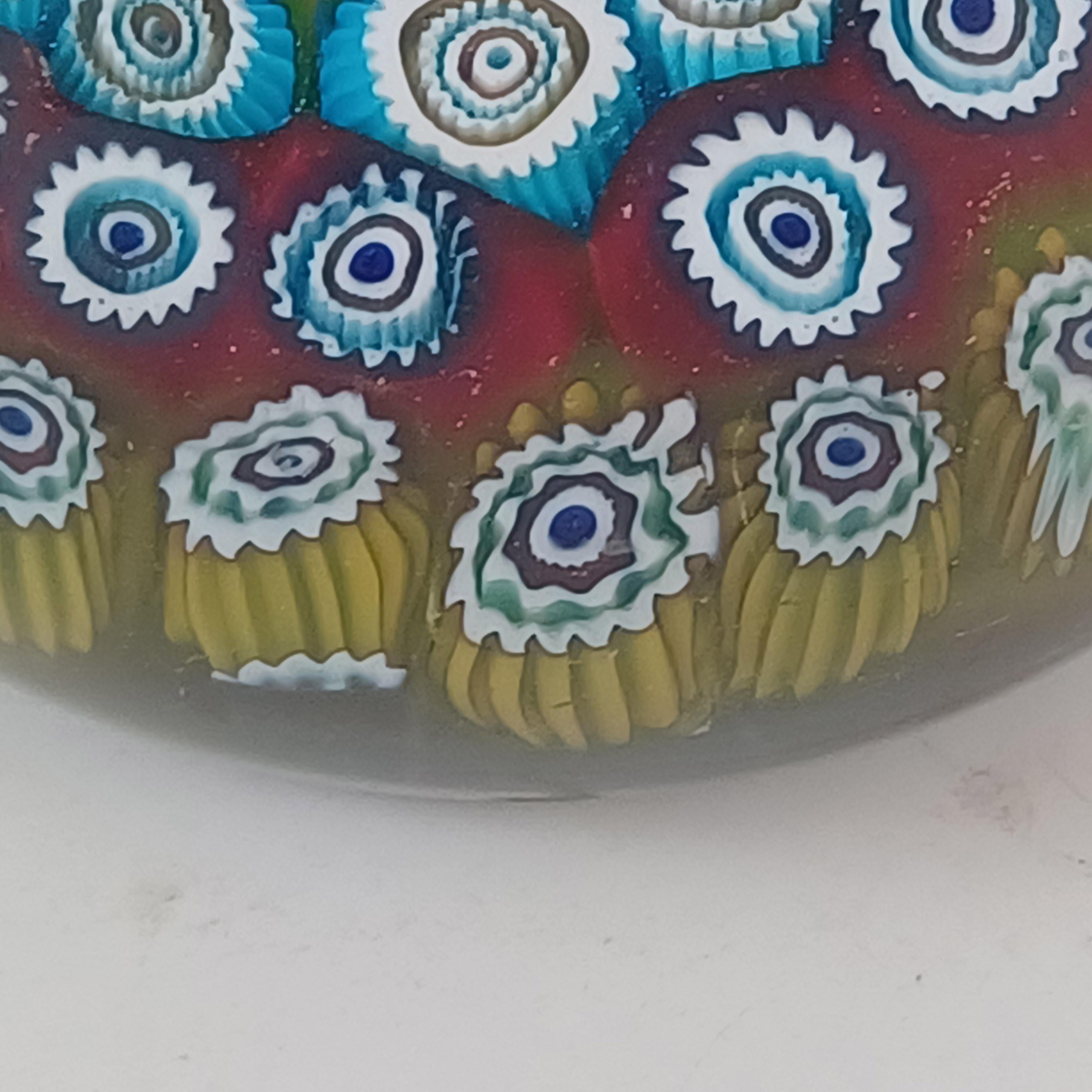 Barovier&Toso Fermacarte in vetro Millefiori di Murano con data 1978 in vendita 1