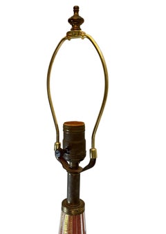 Barovier & Toso Murano Pink Opalescent Glass Table Lamp