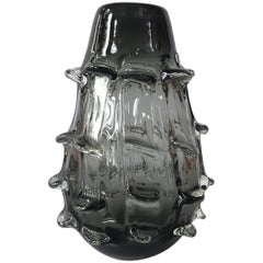 Barovier & Toso Organic Murano Vase with Pinched Glass Design