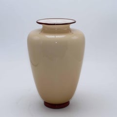 Barovier & Toso Pale Pink Signed Murano Vase, C. 1960