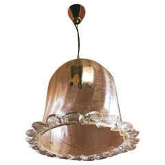 Barovier & Toso Pendant Light Murano Glass, 1970s