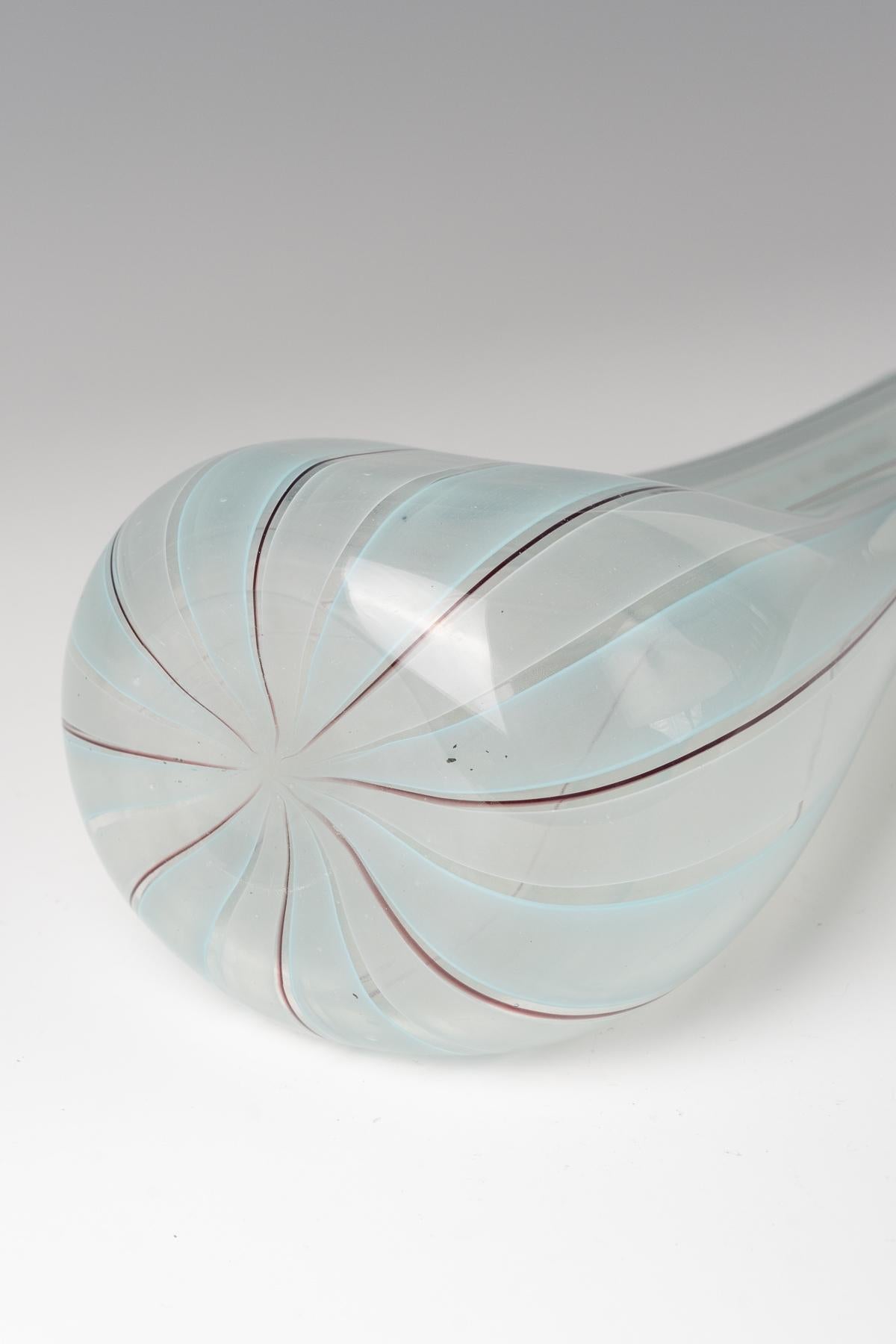 Vetro di Murano Barovier&Toso, raro vaso a doppio collo in vendita