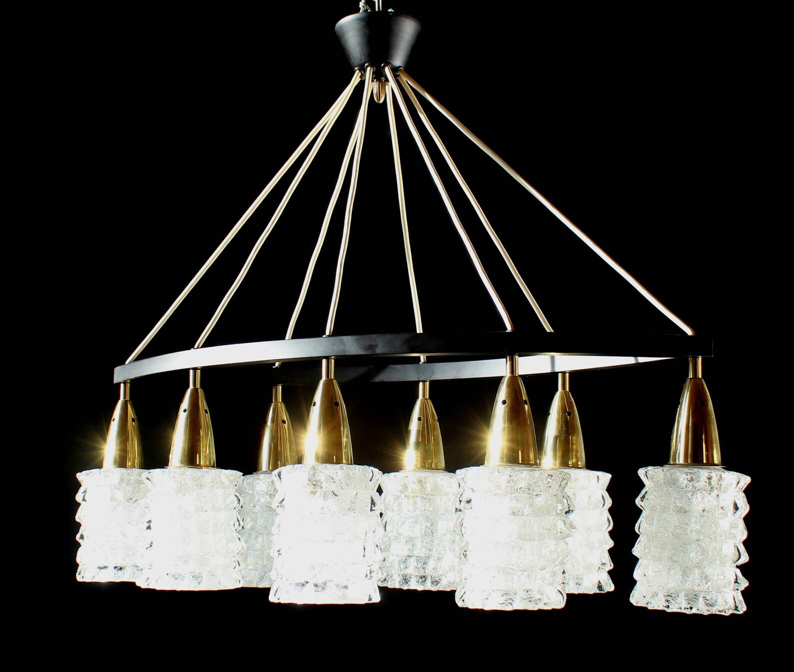 Mid-Century Modern Barovier & Toso Rostrato Chandelier, Italy, 1970s For Sale