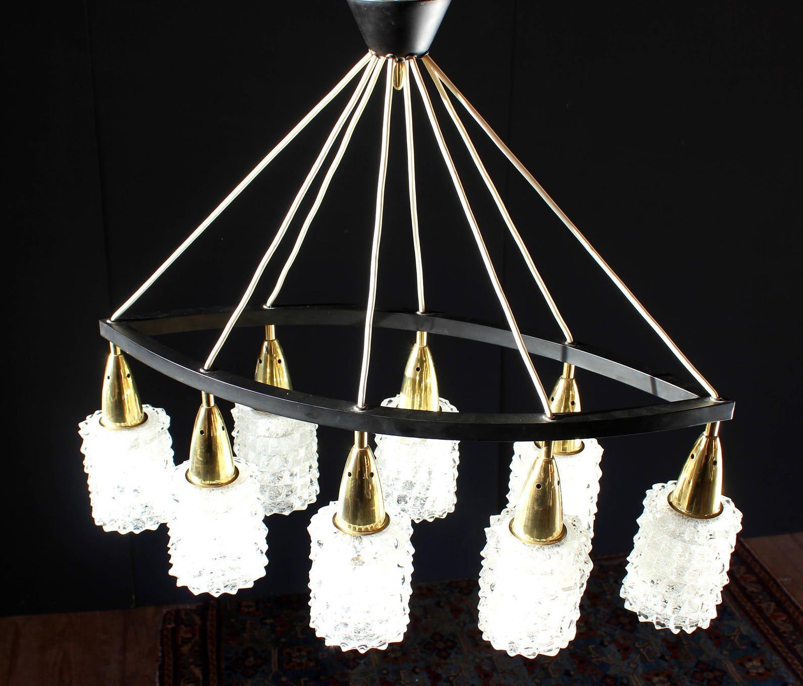 Italian Barovier & Toso Rostrato Chandelier, Italy, 1970s For Sale
