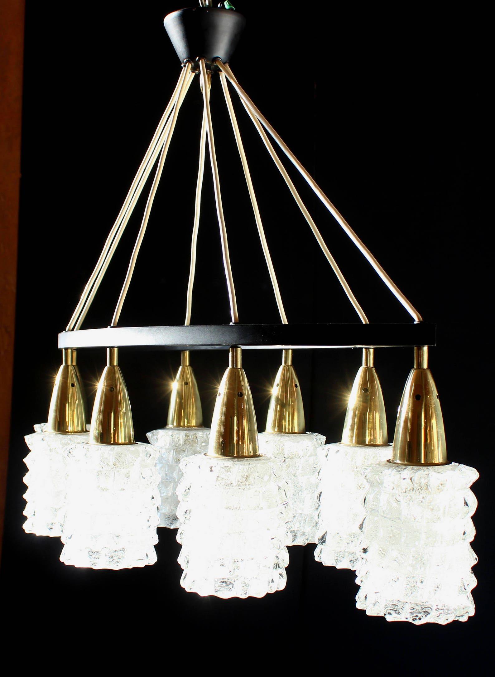 Barovier & Toso Rostrato Chandelier, Italy, 1970s In Good Condition For Sale In Berlin, BE