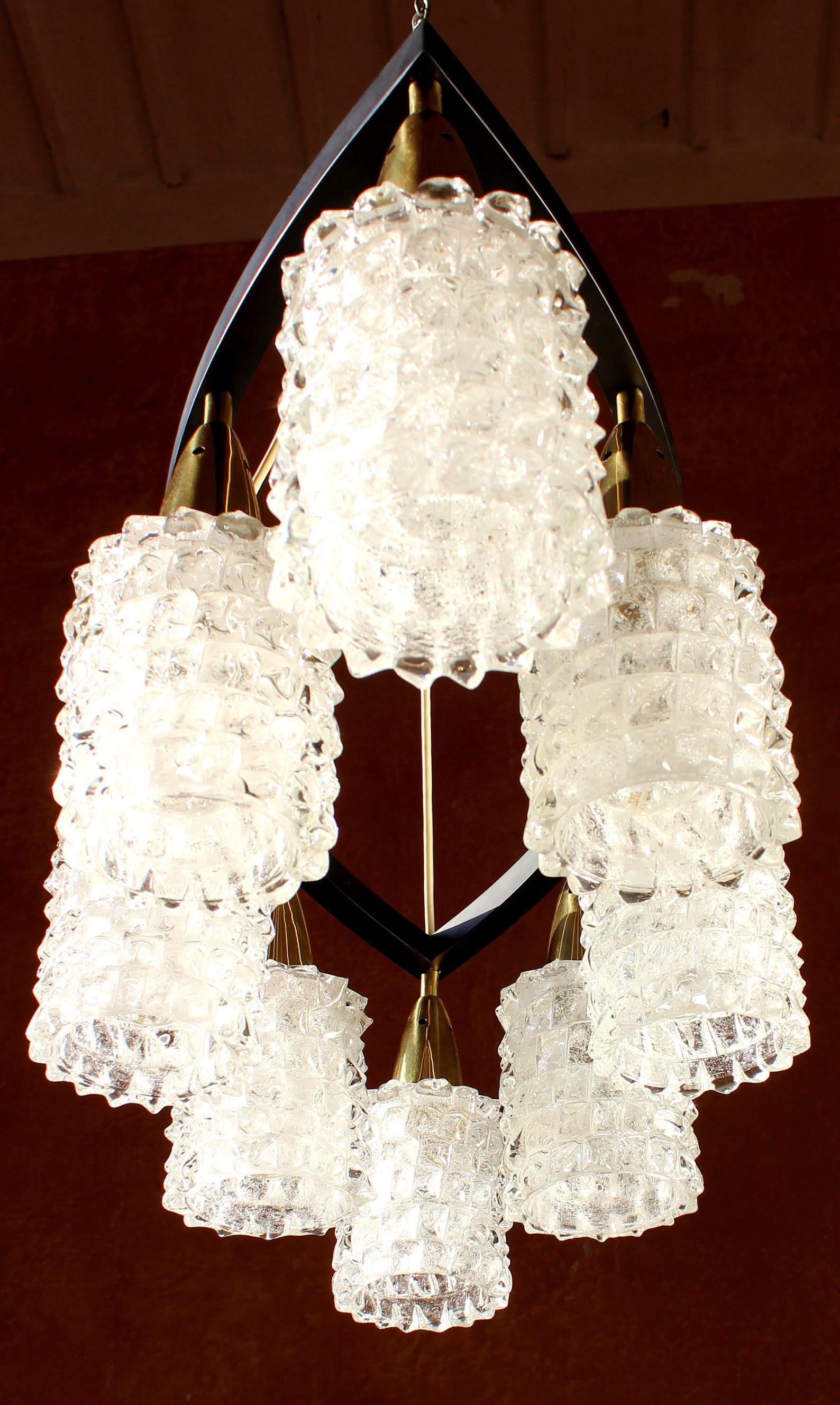 Barovier & Toso Rostrato Chandelier, Italy, 1970s For Sale 1