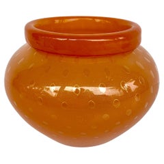 Barovier&Toso Murano Bol en verre soufflé infusé d'or