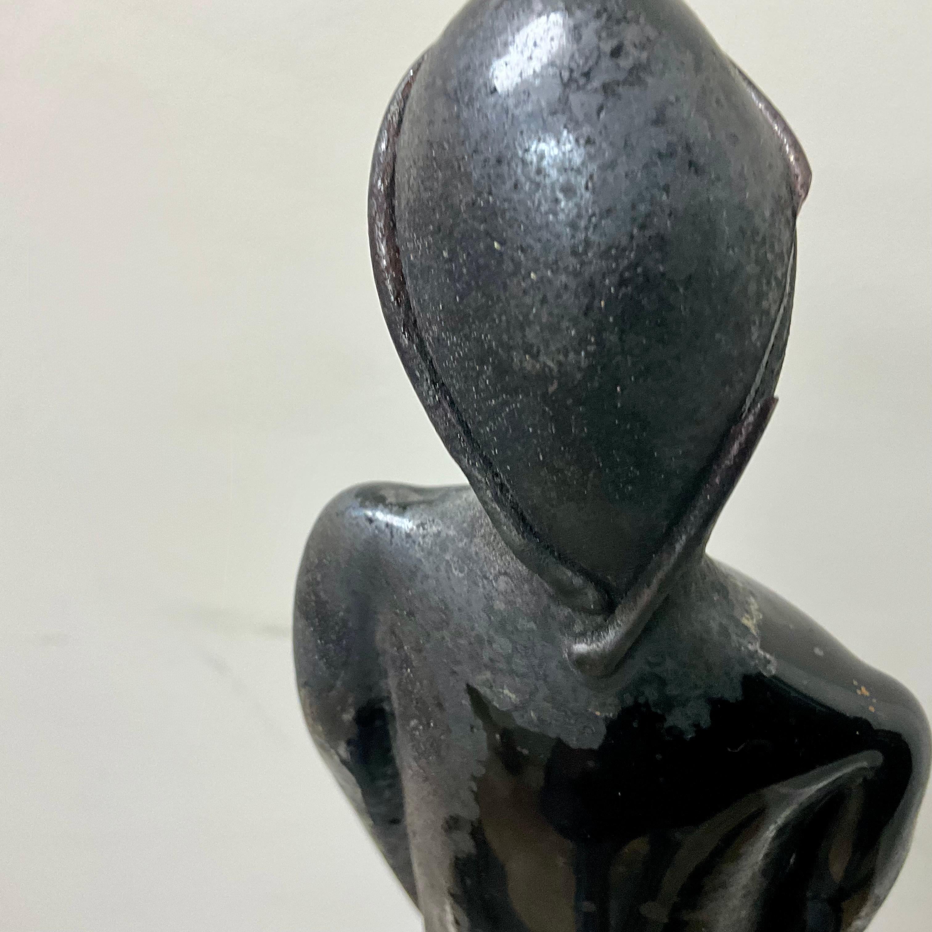 Escultura femenina de cristal de Murano Barovier & Toso Scavo Hecho a mano en venta