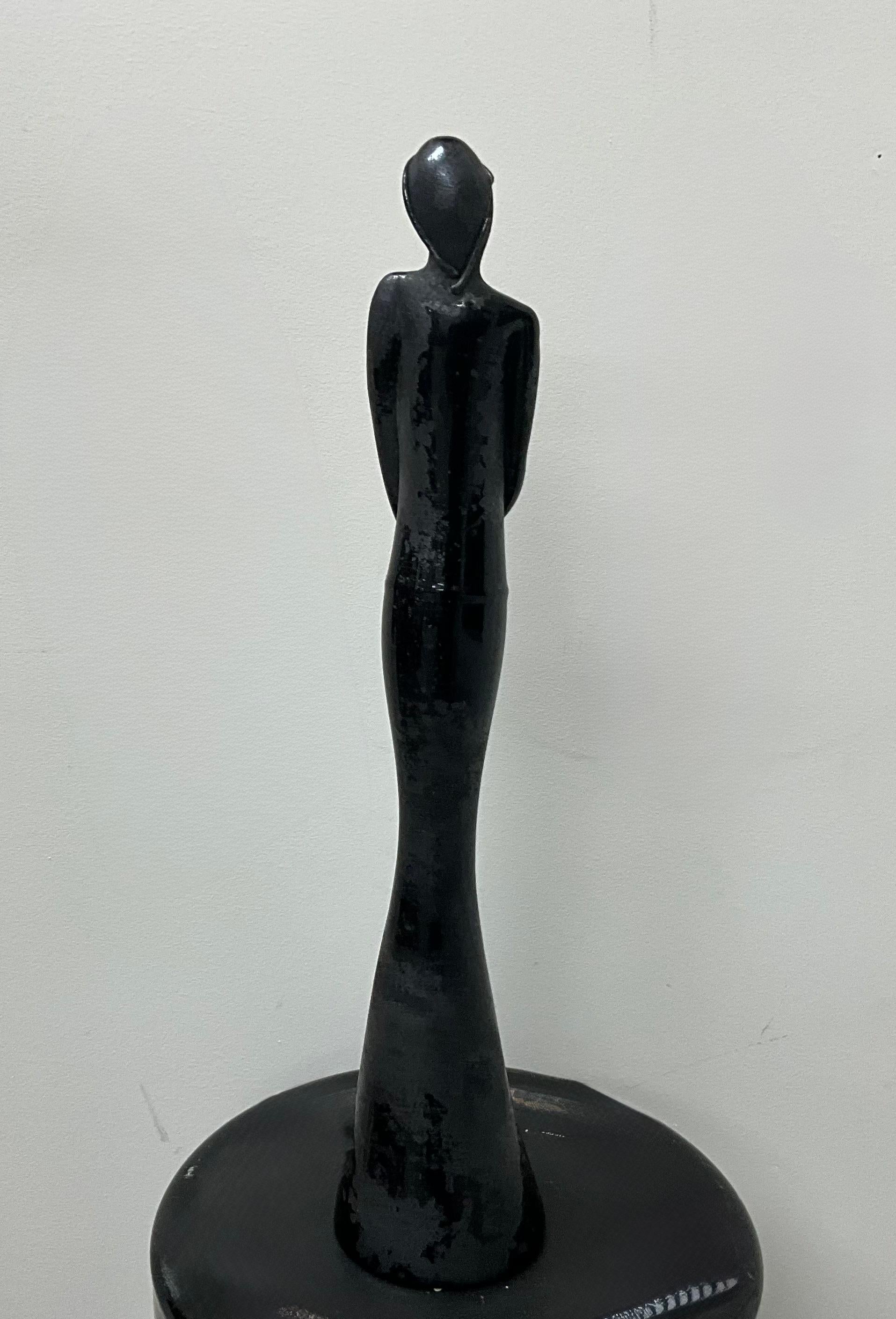 Escultura femenina de cristal de Murano Barovier & Toso Scavo en Bueno estado para la venta en West Palm Beach, US