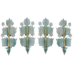 Barovier & Toso Set of 4 Wall Lamps ´Grand Hotel´