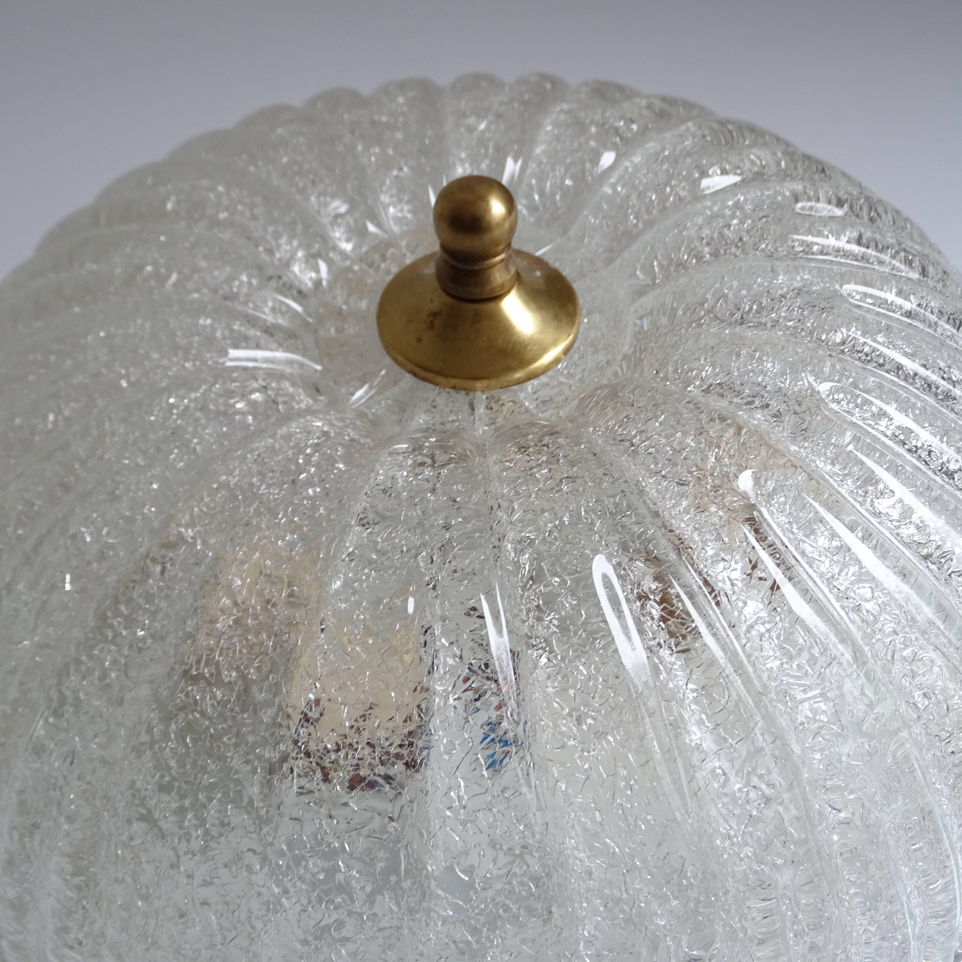  MidCentury Barovier e Toso Style Glass Flush Mount Light 1