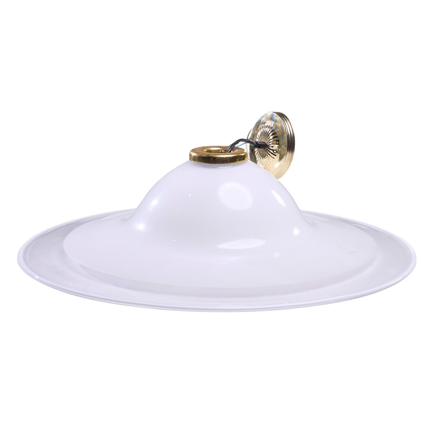 Italiano Lampada a sospensione in vetro di Murano in stile Barovier&Toso in vendita