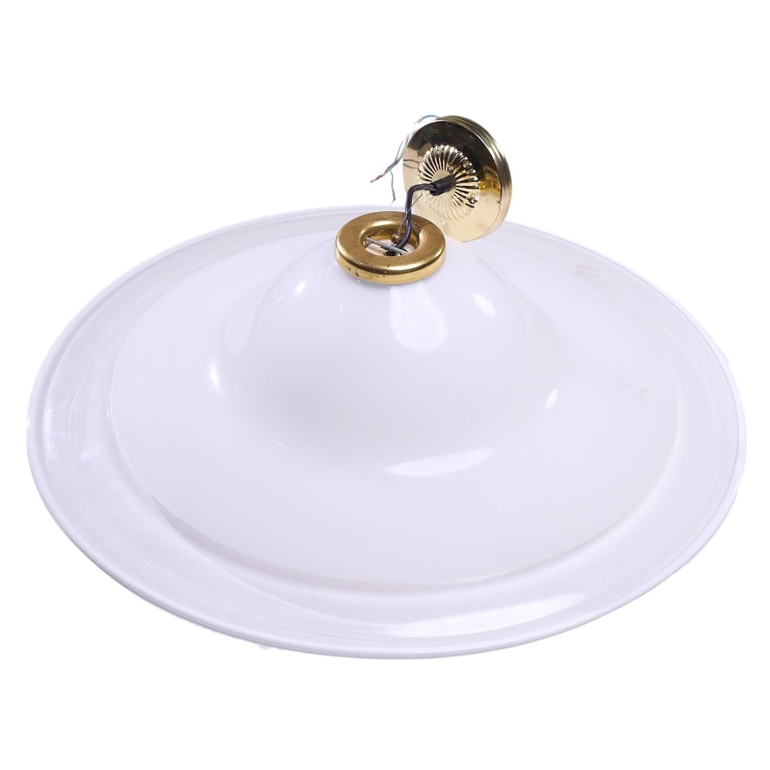 XX secolo Lampada a sospensione in vetro di Murano in stile Barovier&Toso in vendita
