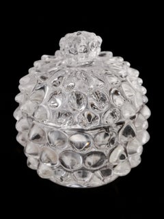 Barovier & Toso Bonbondose, Rostrato Murano Glas, Italien, 1960er Jahre