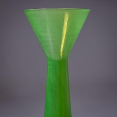 Barovier & Toso Vase, Green, B.A.G. Series, Italy, Late 20th Century