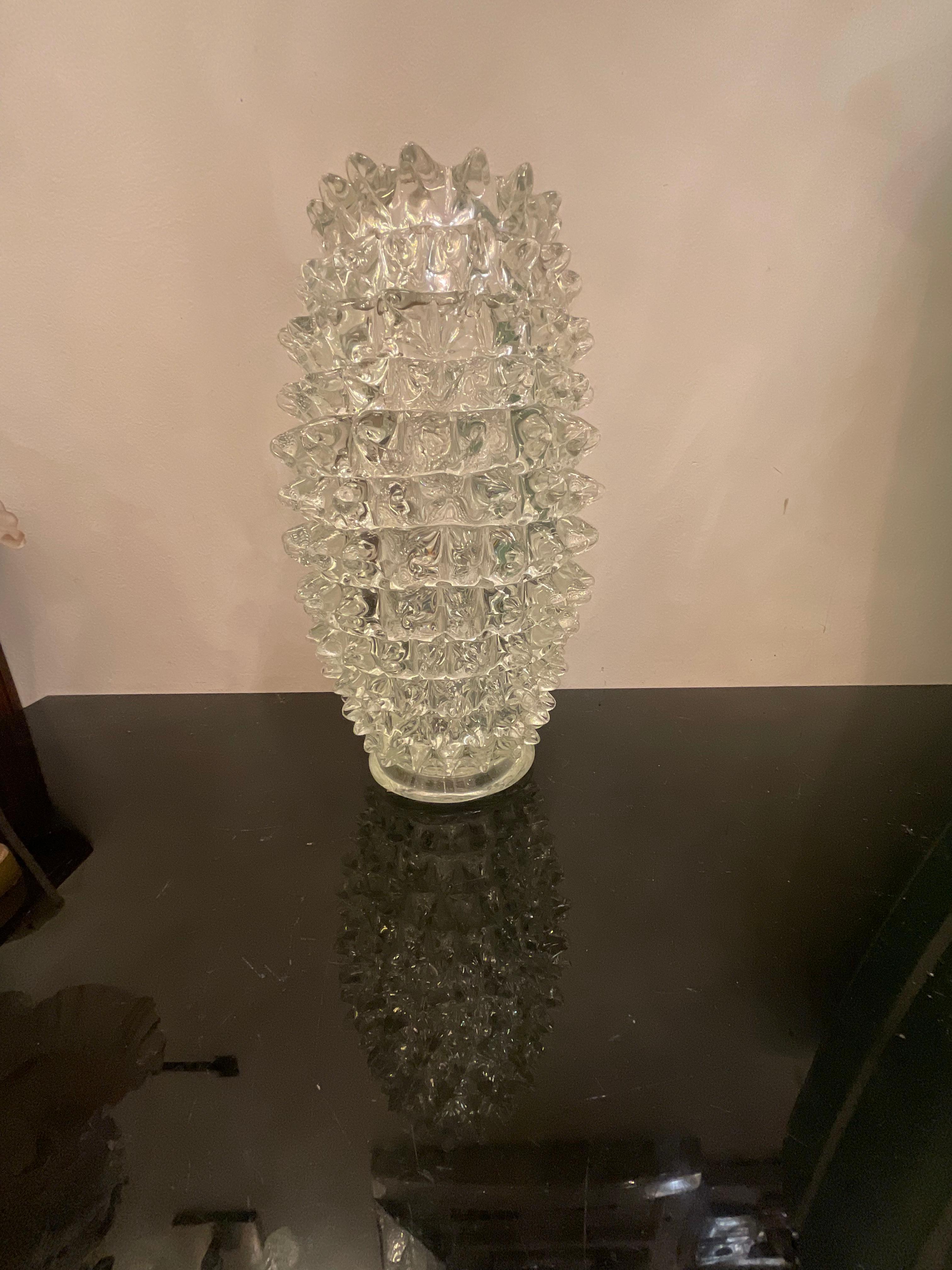 Mid-Century Modern BAROVIER & TOSO - Vaso in vetro di murano rostrato - ITALIA 1940