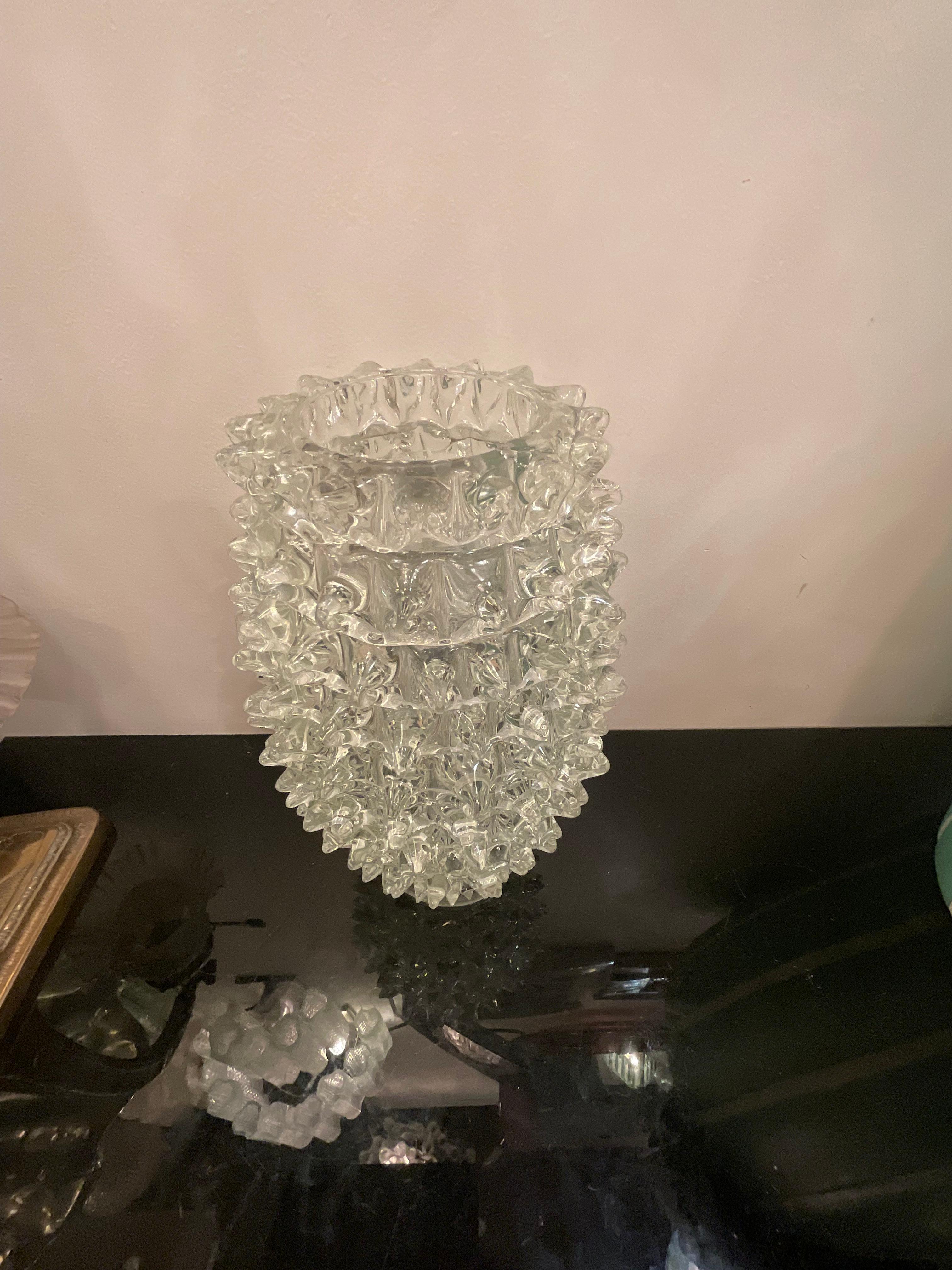 Hand-Crafted BAROVIER & TOSO - Vaso in vetro di murano rostrato - ITALIA 1940