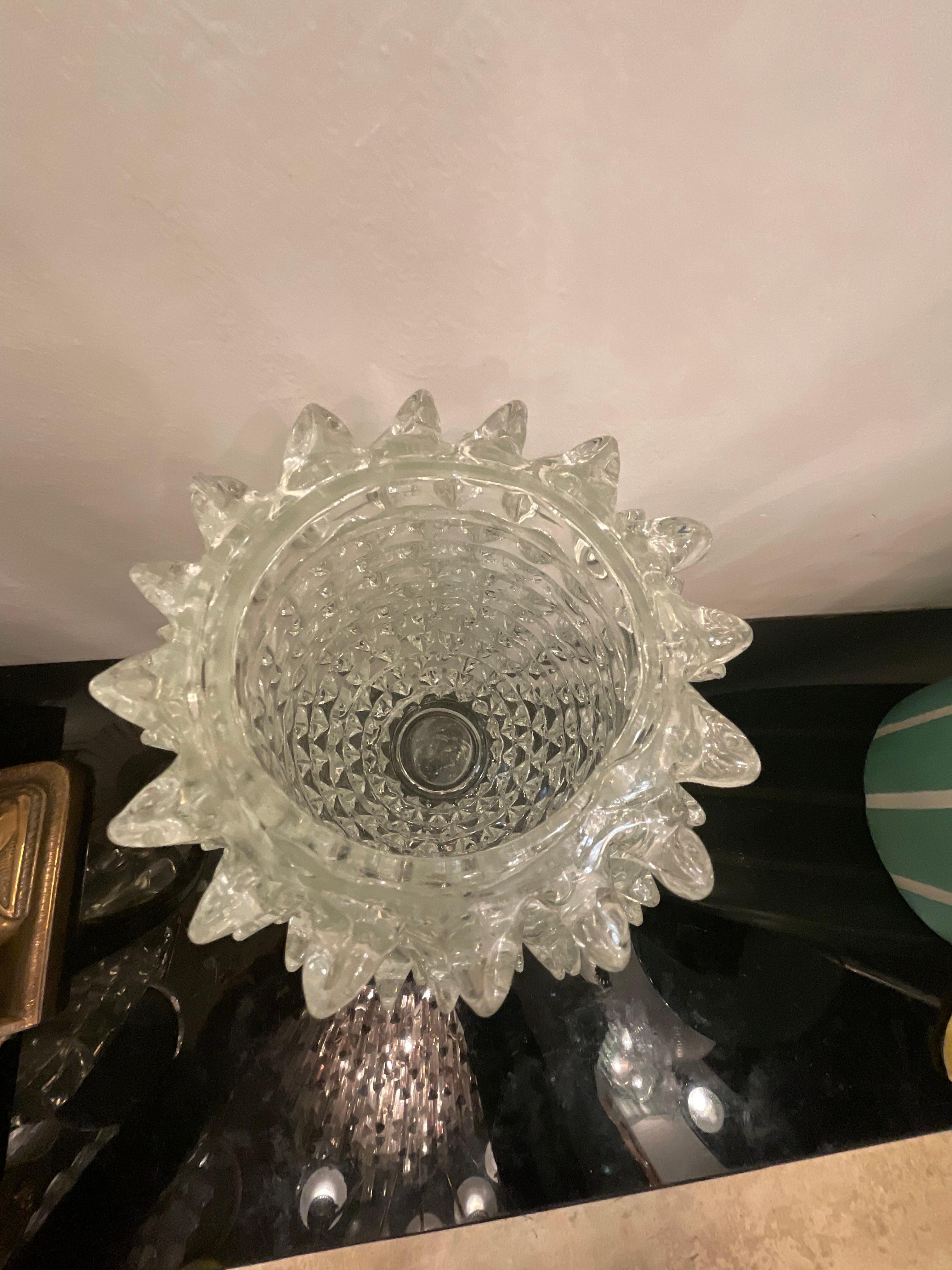Mid-20th Century BAROVIER & TOSO - Vaso in vetro di murano rostrato - ITALIA 1940