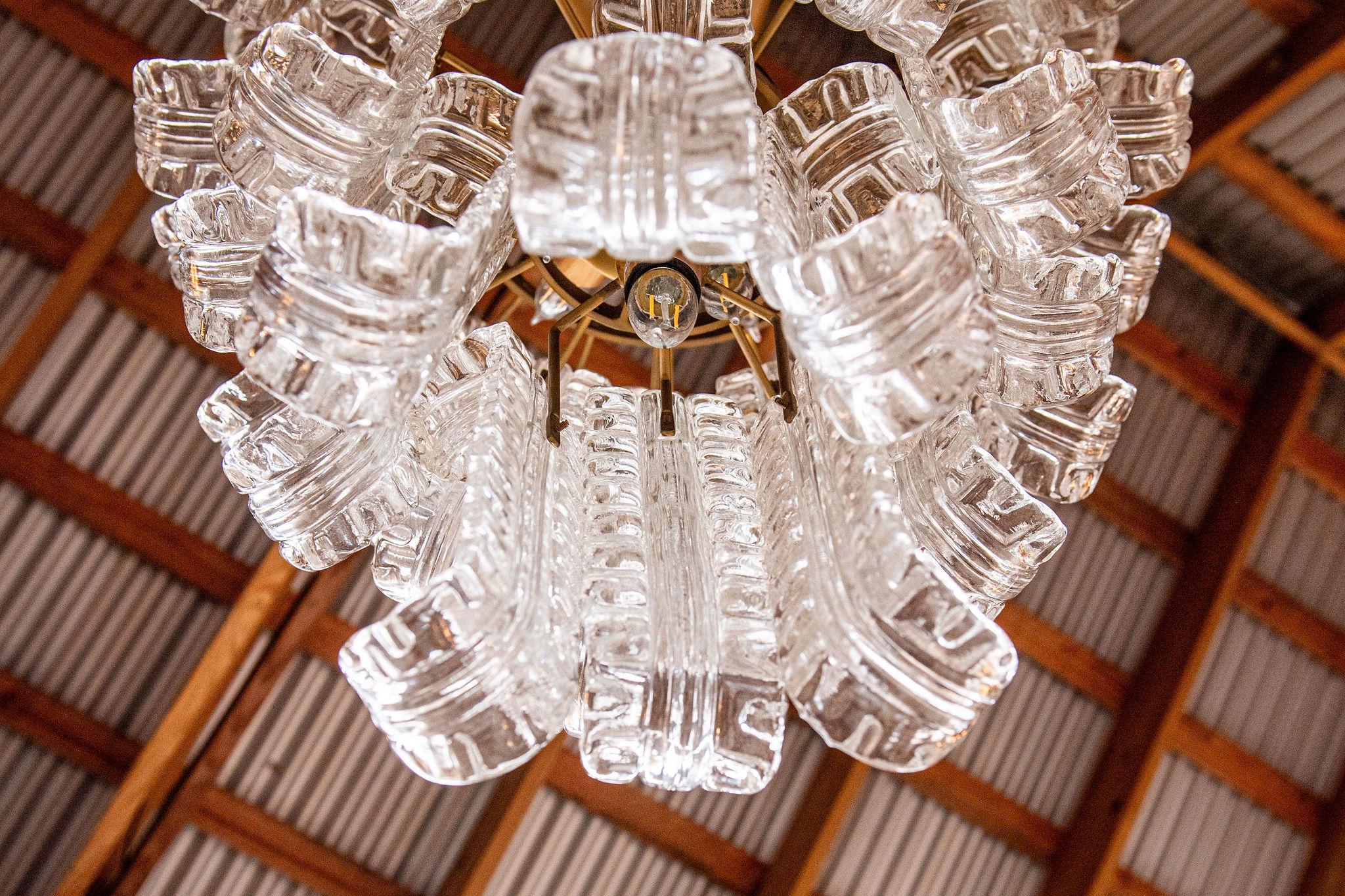 Barovier&Toso - Lampadario Felci a tre livelli in cristallo veneziano in vendita 5