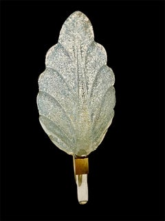 Barovier & Toso Wall Lighting Murano light blue Glass , Italy 1970