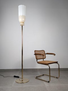 Barovier & Toso XII Apostoli Murano Glass Floor Lamp 24Kt Gold Leaf, Italy, 2002