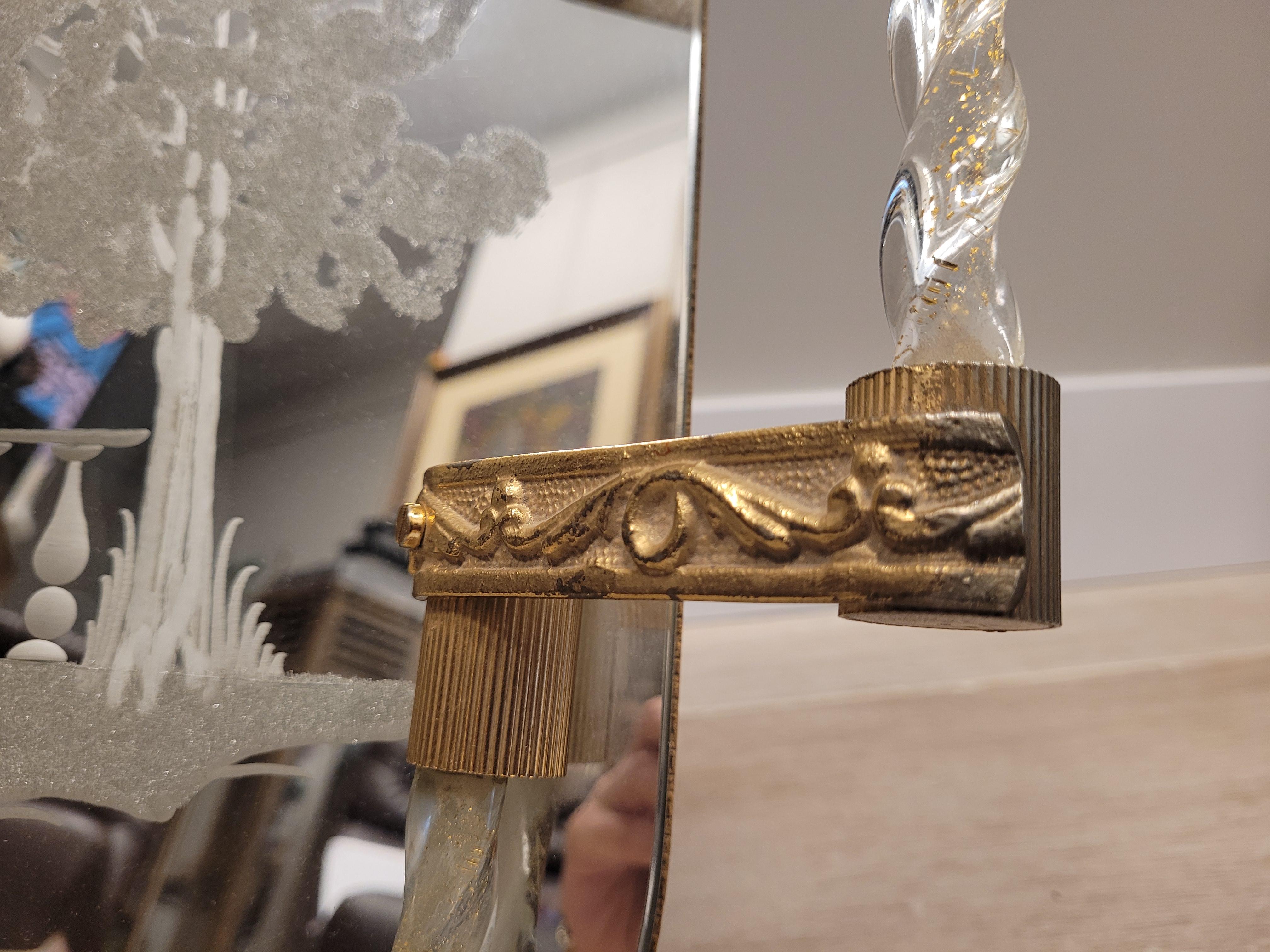Milieu du XXe siècle Barovier & Whiting Style Murano verre blanc Essai Italie  Scène de bronze en vente