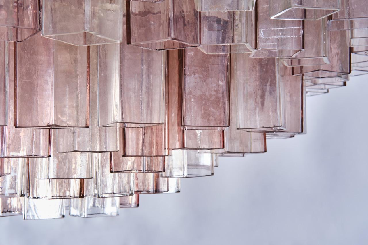 Barovier&Toso Big Murano Glass flush mount ceiling Light - Italian Design 1950s For Sale 4