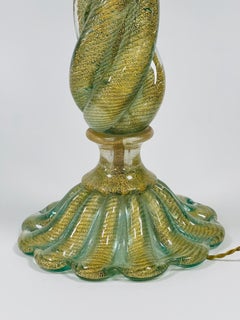 Barovier&Toso "cordonato oro" circa 1950 table lamp.