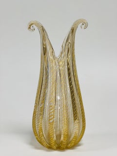 Barovier&Toso "cordonato oro" tall vase circa 1950