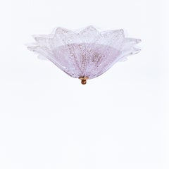 Barovier&Toso. Hollywood Regency Murano Glas Unterputzdose, Italien, 1980er Jahre