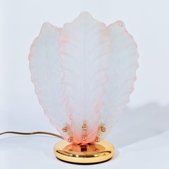 Barovier&Toso. Hollywood Regency Murano glass table lamps, Italy, 1980s